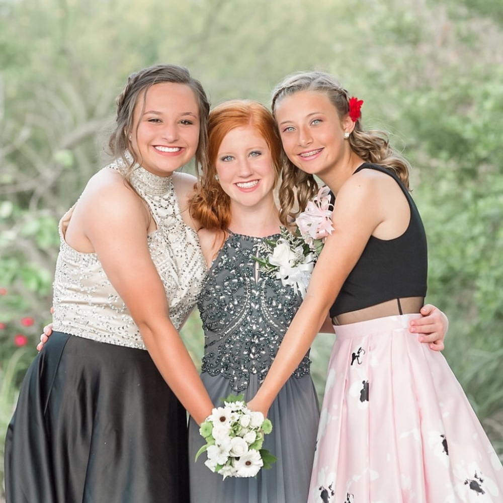 Gold and Black Prom Dress